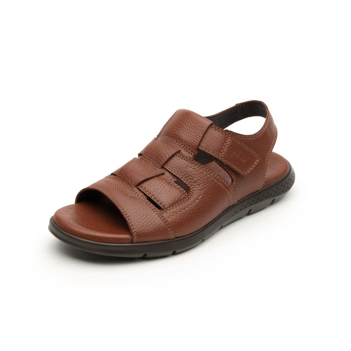 Sandalia De Playa Flexi Con Plantilla Recovery Form Para Hombre - Estilo 400003 Caoba