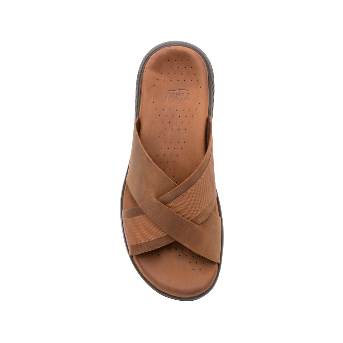 Sandalia De Playa Flexi Con Plantilla Recovery Form Para Hombre - Estilo 400004 Honey