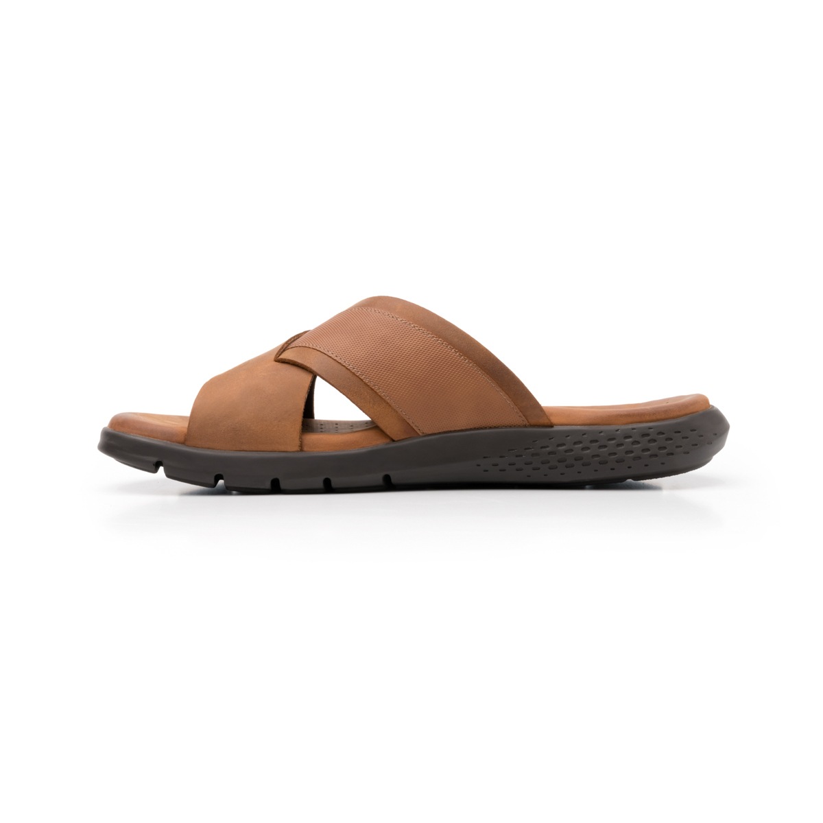 Sandalia De Playa Flexi Con Plantilla Recovery Form Para Hombre - Estilo 400004 Honey