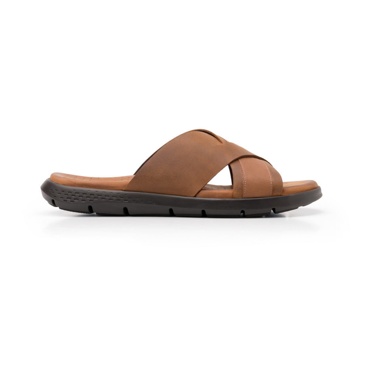 Sandalia De Playa Flexi Con Plantilla Recovery Form Para Hombre - Estilo 400004 Honey