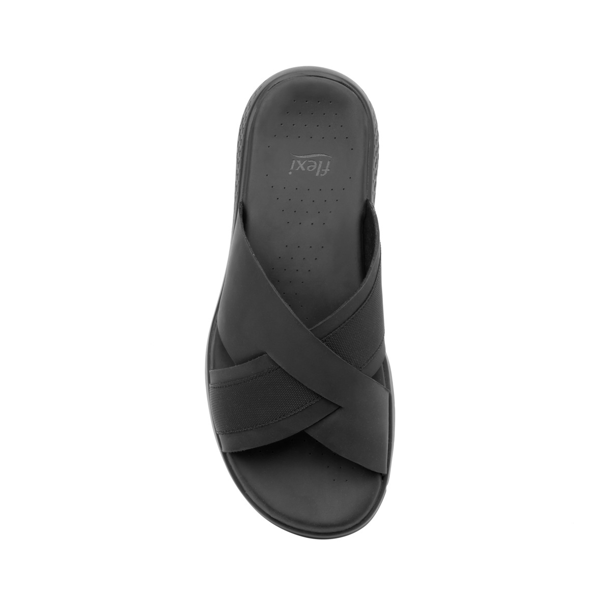Sandalia De Playa Flexi Con Plantilla Recovery Form Para Hombre - Estilo 400004 Negro
