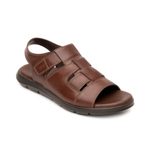 Sandalia Con Ajuste De Piel Flexi para Hombre con Recovery Form Estilo 400012 Caoba Sandalia Con Ajuste De Piel Flexi para Hombre con Recovery Form Estilo 400012 Caoba