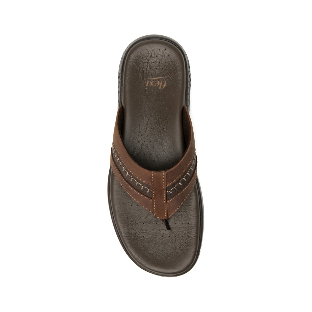 Sandalia Pata De Gallo Flexi para Hombre con Recovery Form Estilo 400019 Tabaco