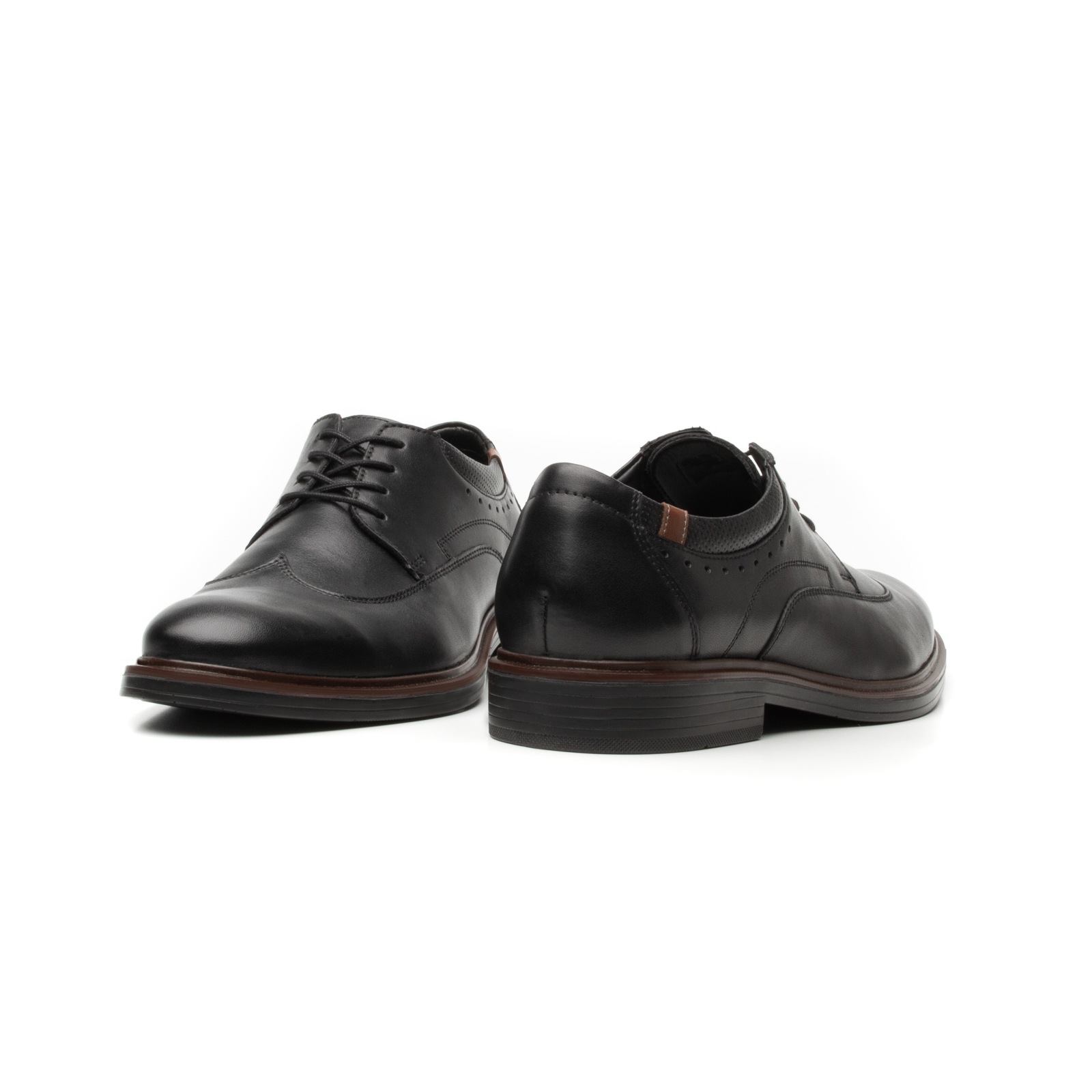 Zapato Bostoniano Flexi para Hombre con Agujetas Estilo 400109 Negro