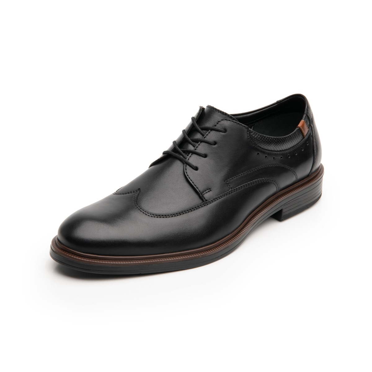 Zapato Bostoniano Flexi para Hombre con Agujetas Estilo 400109 Negro
