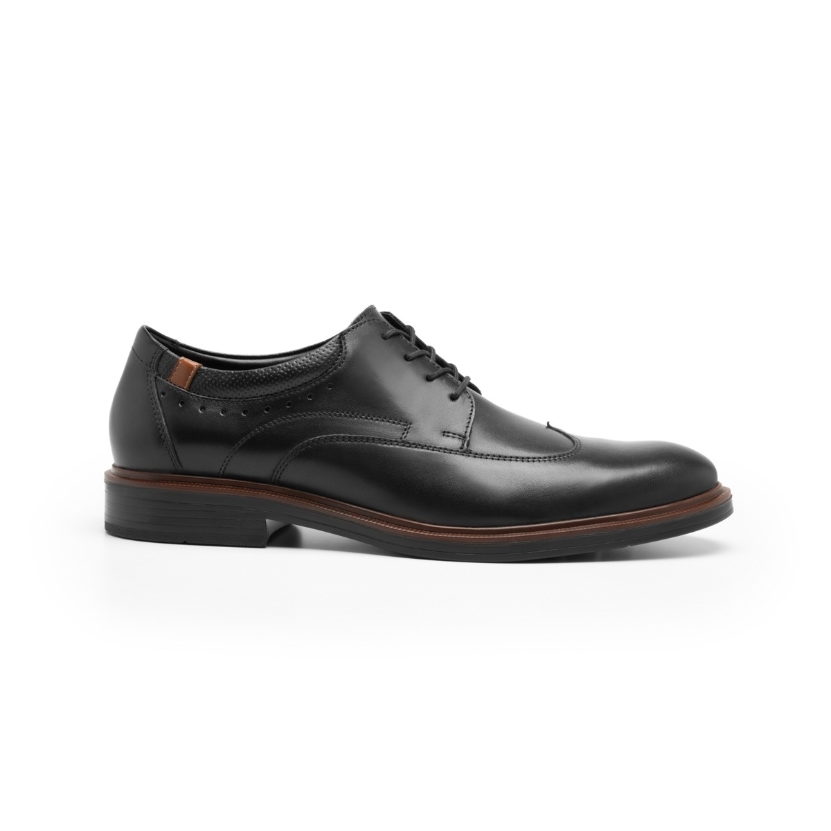 Zapato Bostoniano Flexi para Hombre con Agujetas Estilo 400109 Negro
