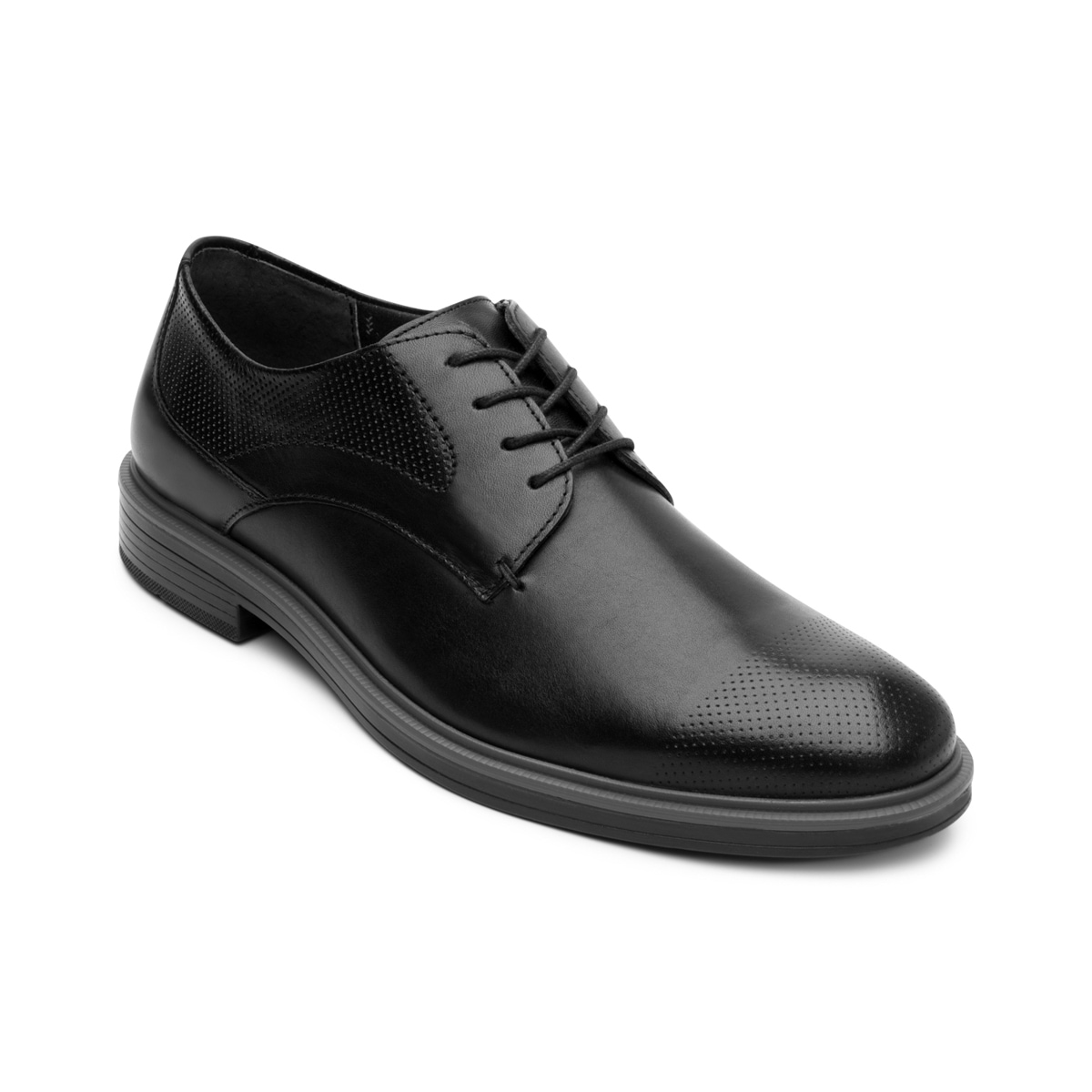 Derby Con Agujetas Flexi para Hombre Estilo 400111 Negro