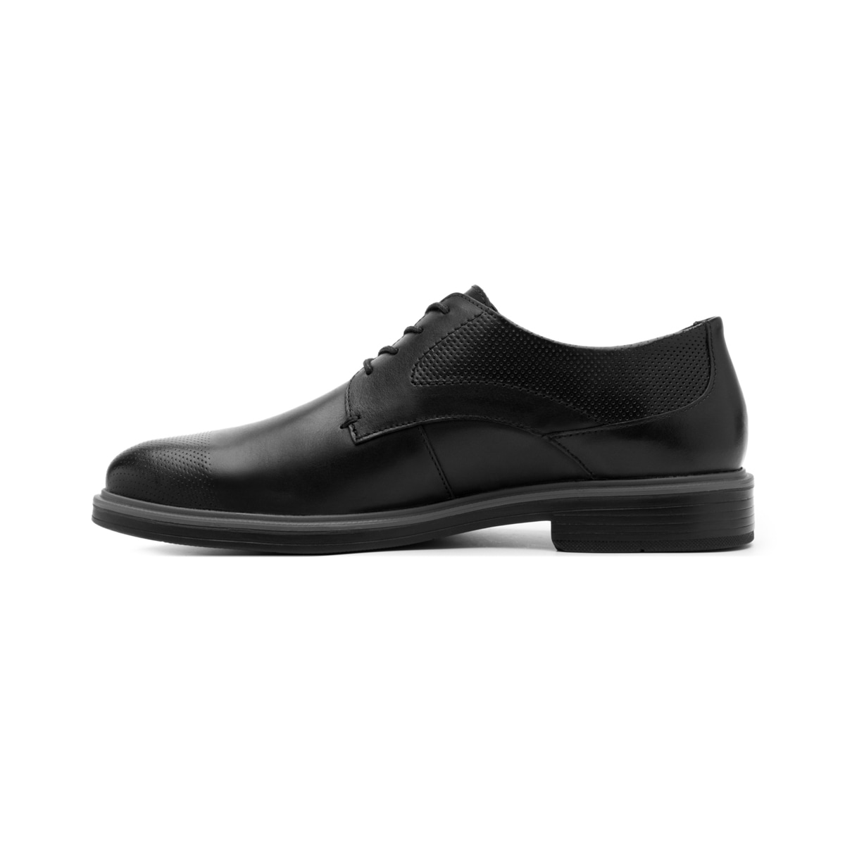 Derby Con Agujetas Flexi para Hombre Estilo 400111 Negro