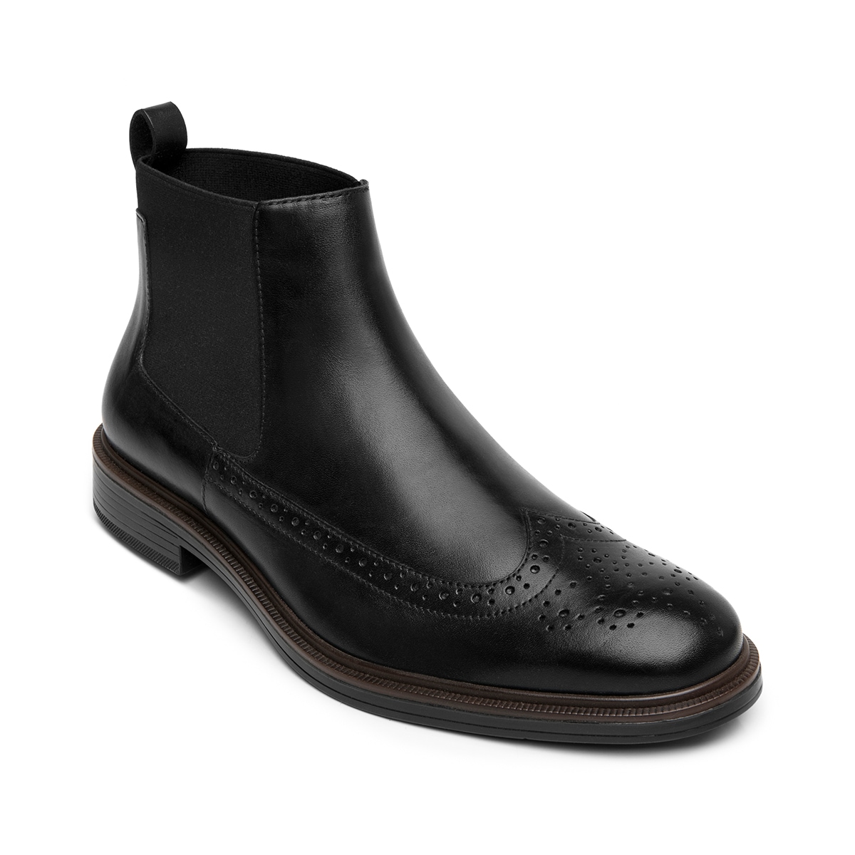 Botín Chelsea Flexi para Hombre Estilo 400118 Negro