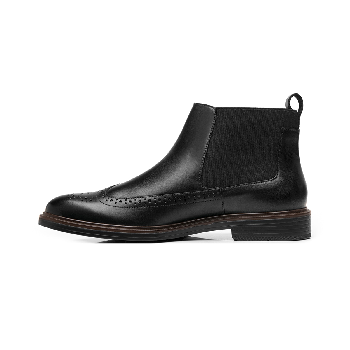 Botín Chelsea Flexi para Hombre Estilo 400118 Negro