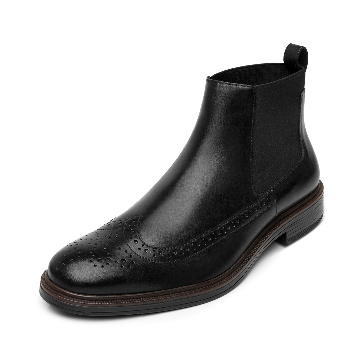 Botín Chelsea Flexi para Hombre Estilo 400118 Negro