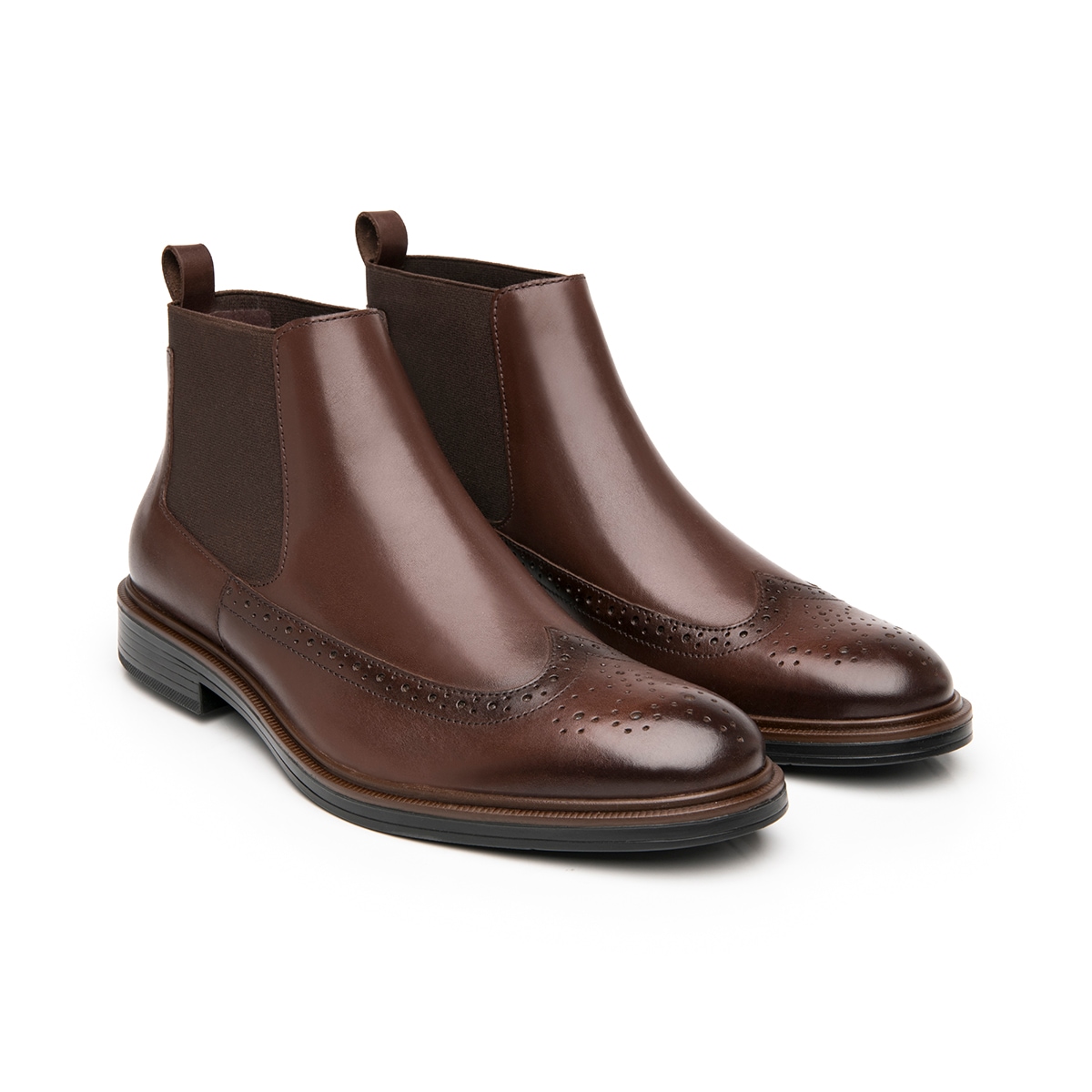 Botín Chelsea Flexi para Hombre Estilo 400118 Nogal