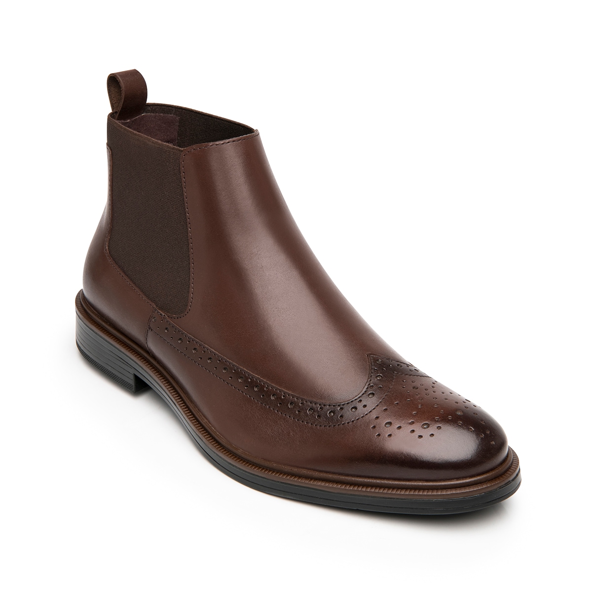 Botín Chelsea Flexi para Hombre Estilo 400118 Nogal