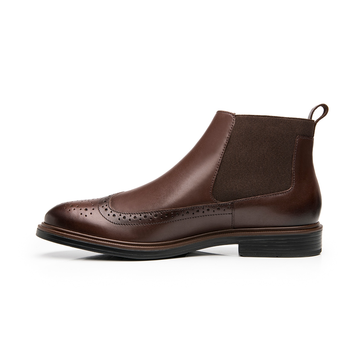 Botín Chelsea Flexi para Hombre Estilo 400118 Nogal