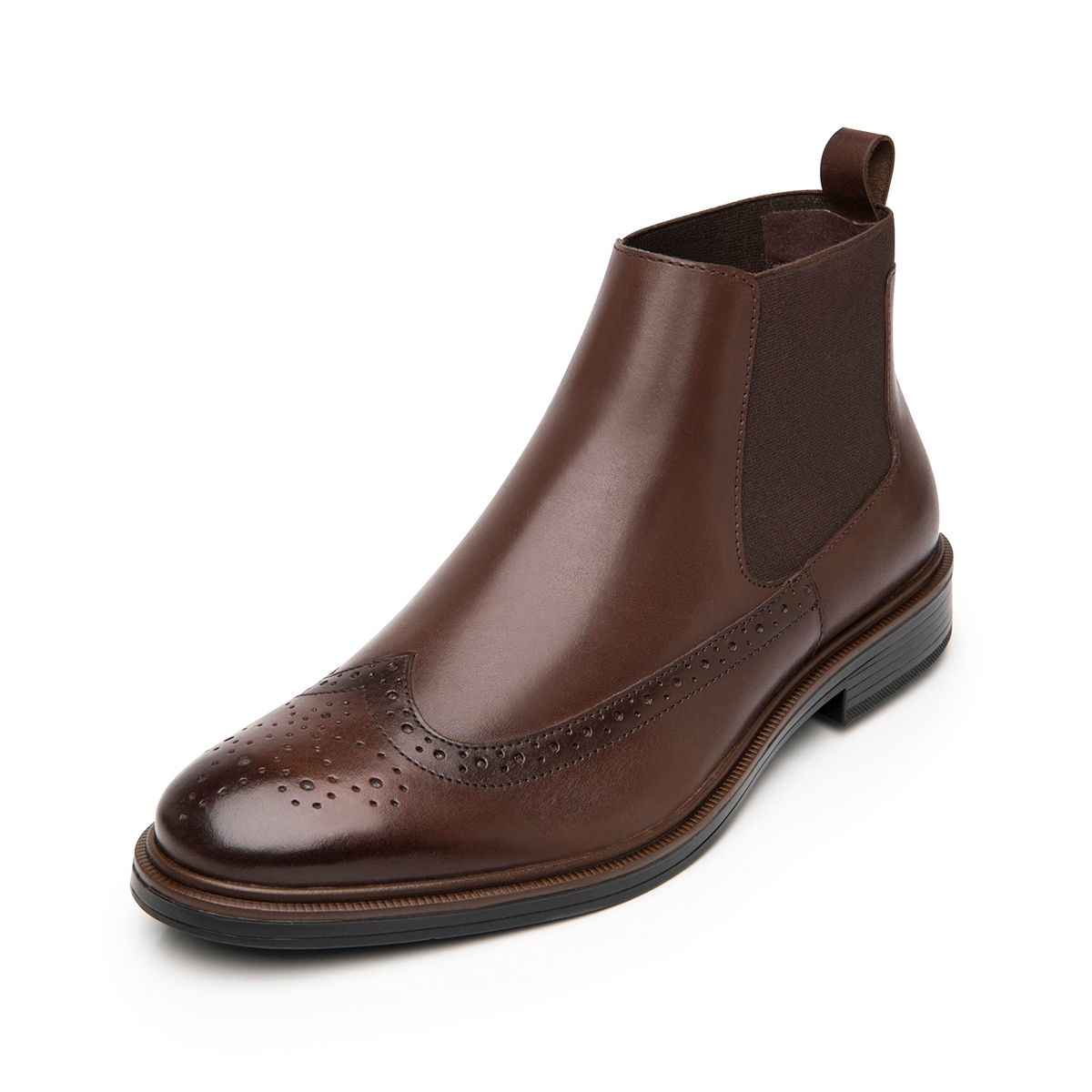 Botín Chelsea Flexi para Hombre Estilo 400118 Nogal