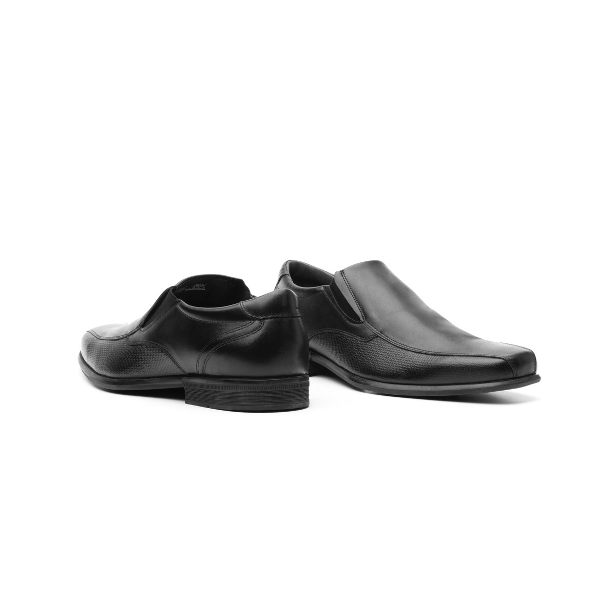 Mocasín De Vestir Para Oficina Flexi Con Combinación De Texturas Para Hombre - Estilo 400202 Negro