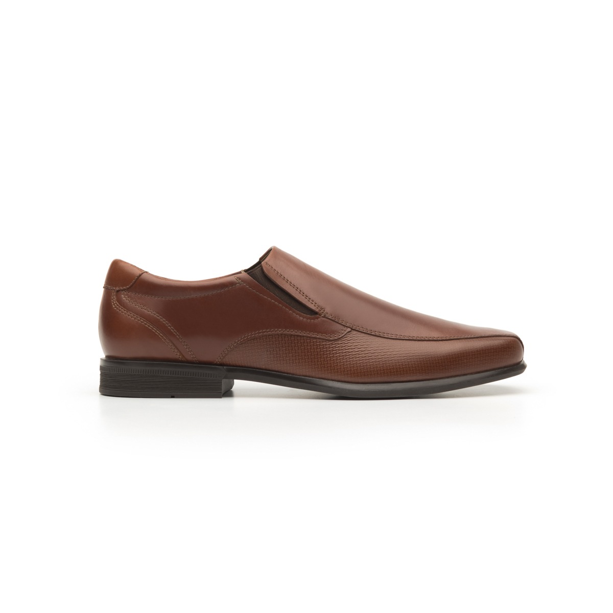 Mocasín De Vestir Para Oficina Flexi Con Combinación De Texturas Para Hombre - Estilo 400202 Tan