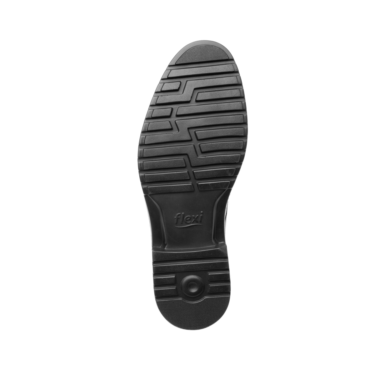 Botín Casual Flexi Con Perforado En Puntera Para Hombre - Estilo 400503 Negro
