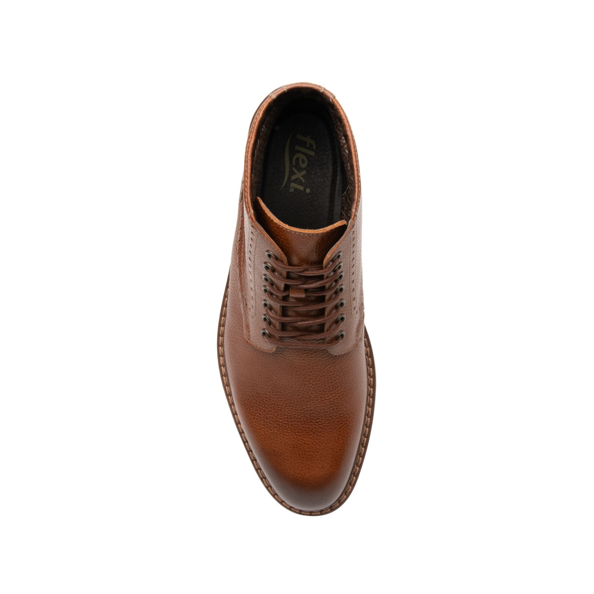 Botín Bostoniano Flexi para Hombre con Agujetas Estilo 400509 Tan