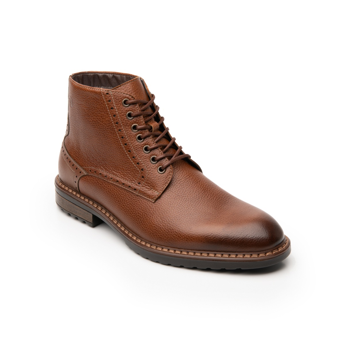 Botín Bostoniano Flexi para Hombre con Agujetas Estilo 400509 Tan