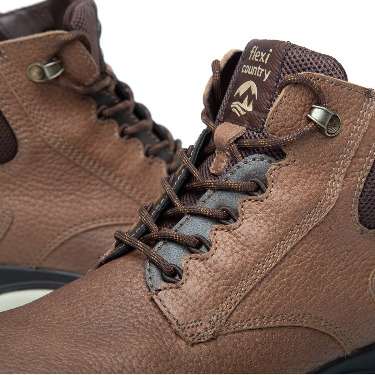 Bota Flexi Country Para Outdoor Flexi Country Con Sistema De Mejor Agarre Para Hombre - Estilo 401002 Taupe