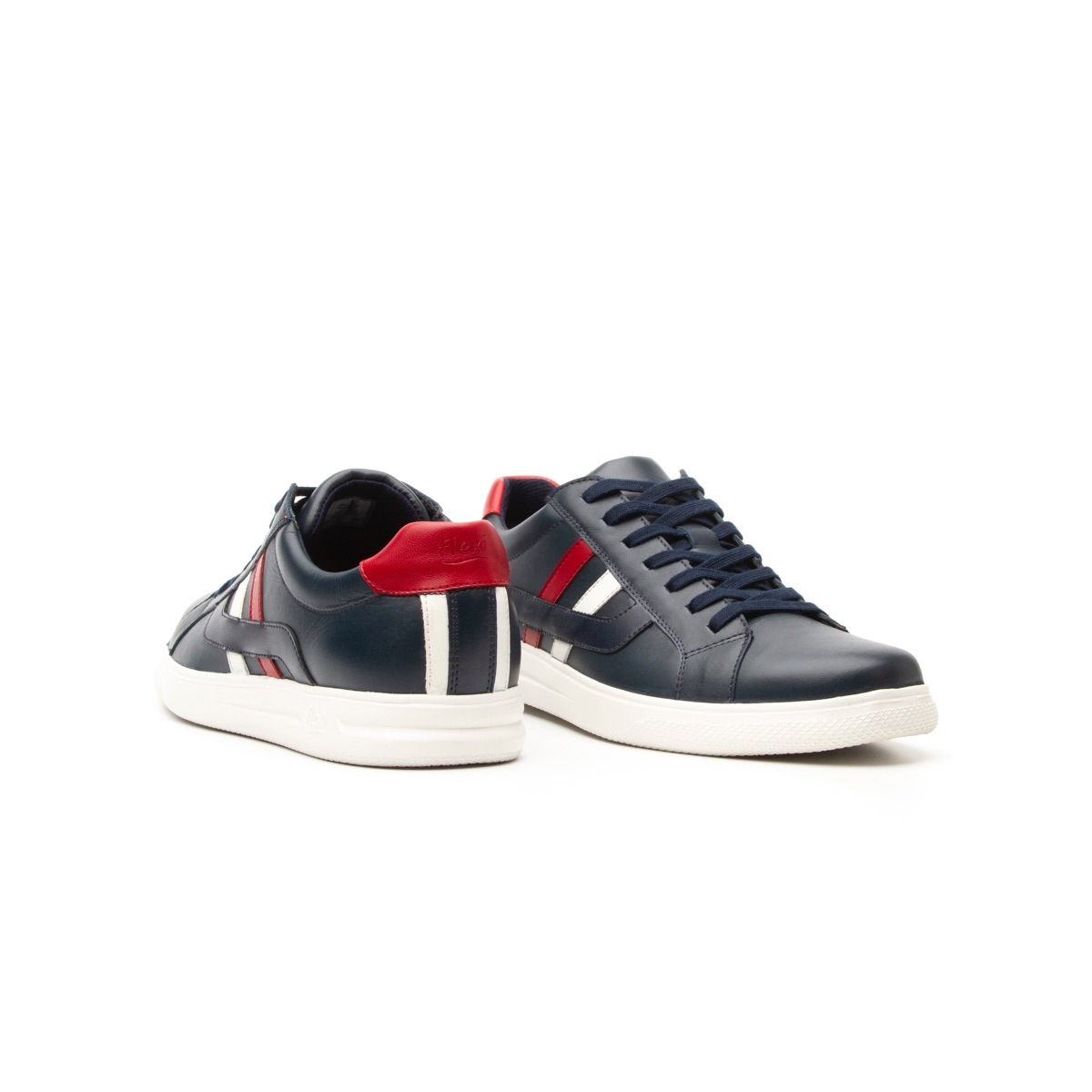 Sneaker Casual Sport Flexi Con Aplicaciones Bicolores Para Hombre - Estilo 401202 Azul
