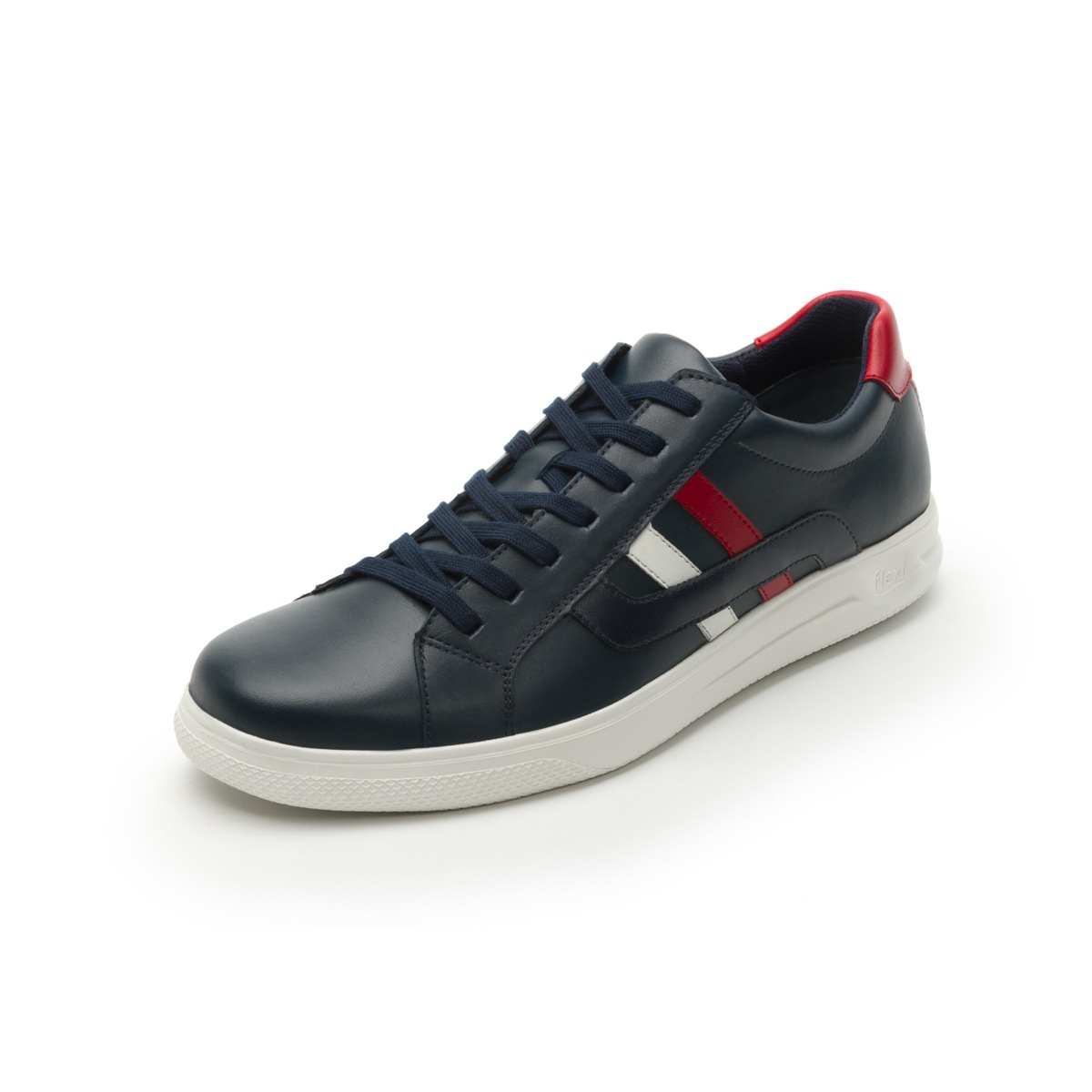 Sneaker Casual Sport Flexi Con Aplicaciones Bicolores Para Hombre - Estilo 401202 Azul