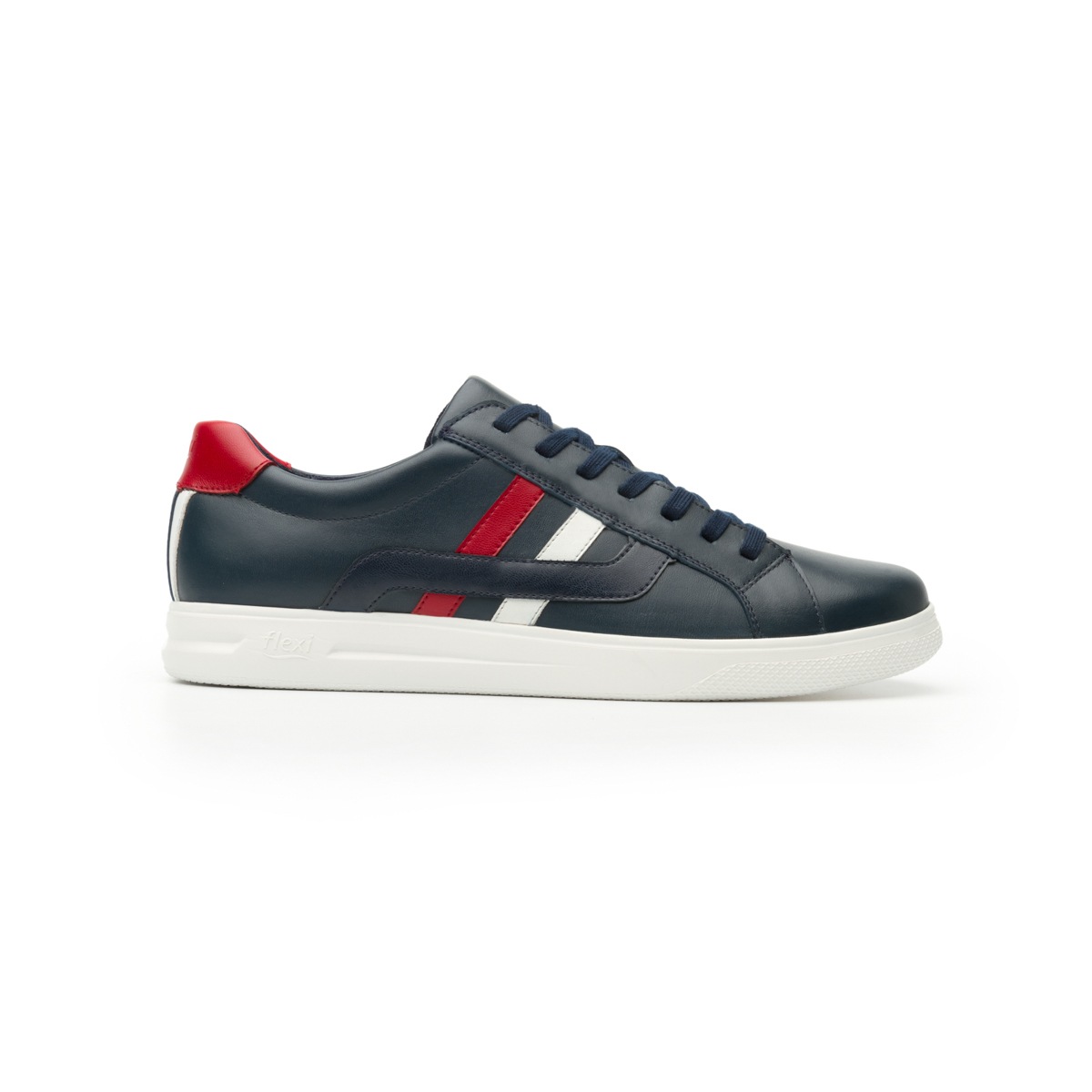 Sneaker Casual Sport Flexi Con Aplicaciones Bicolores Para Hombre - Estilo 401202 Azul