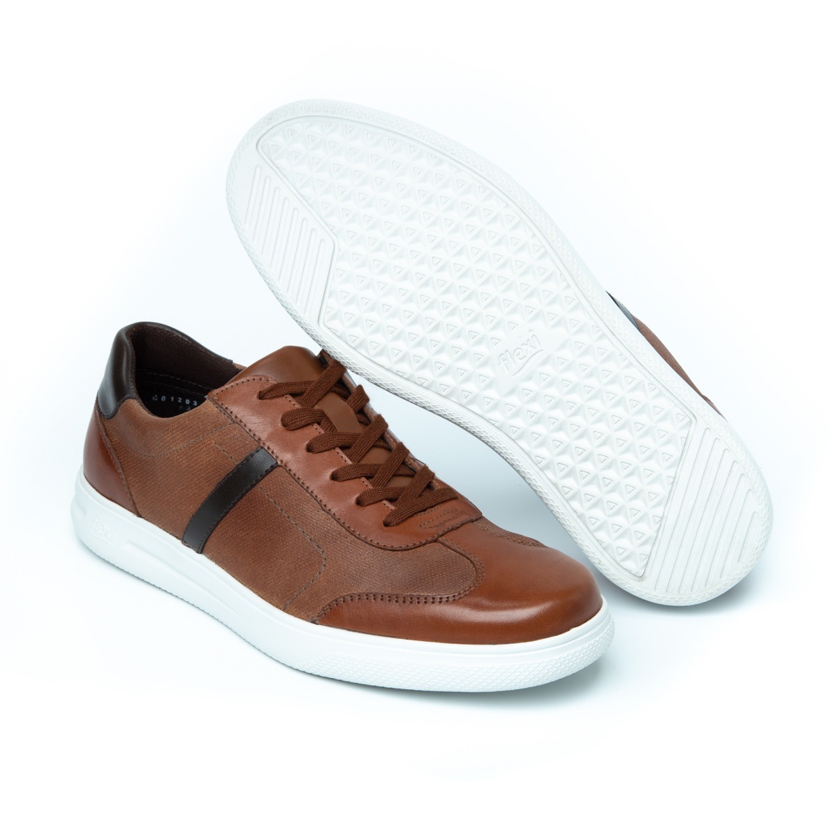 Sneaker Casual Sport Flexi Con Suela Extra Ligera Para Hombre - Estilo 401203 Tan
