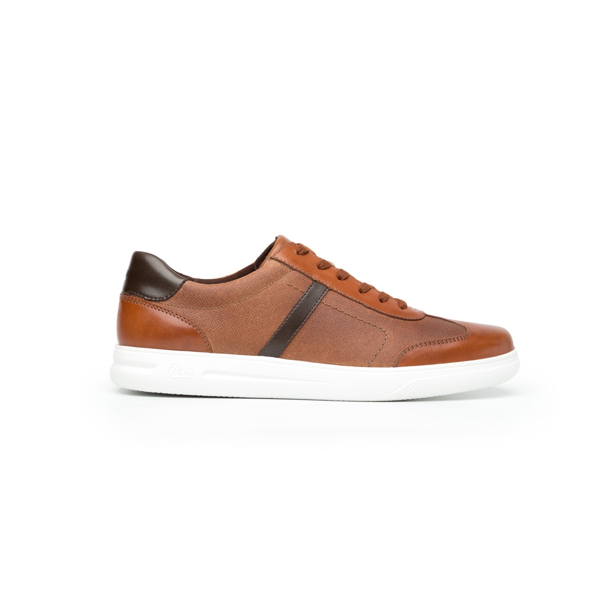 Sneaker Casual Sport Flexi Con Suela Extra Ligera Para Hombre - Estilo 401203 Tan