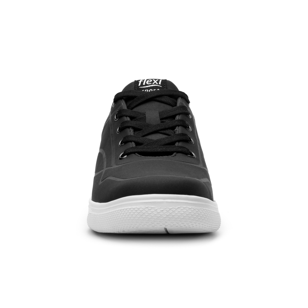 Sneaker Urbano Grabado Flexi para Hombre con Suela Extraligera Estilo 401206 Negro