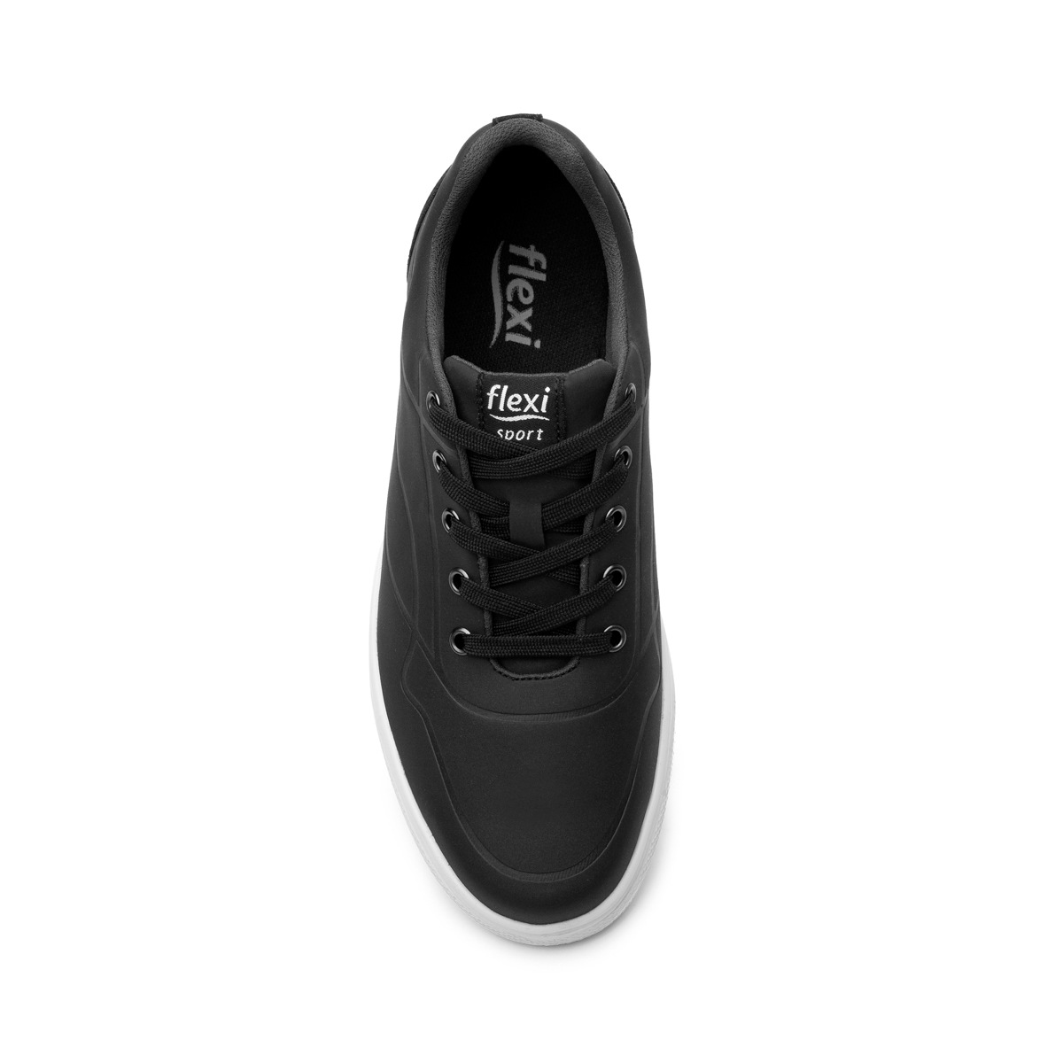 Sneaker Urbano Grabado Flexi para Hombre con Suela Extraligera Estilo 401206 Negro