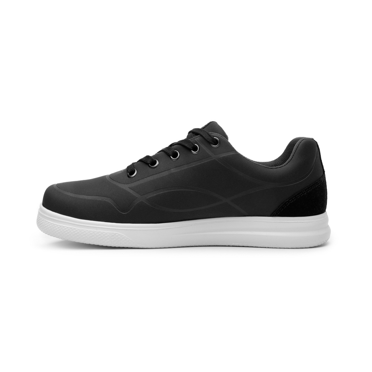 Sneaker Urbano Grabado Flexi para Hombre con Suela Extraligera Estilo 401206 Negro