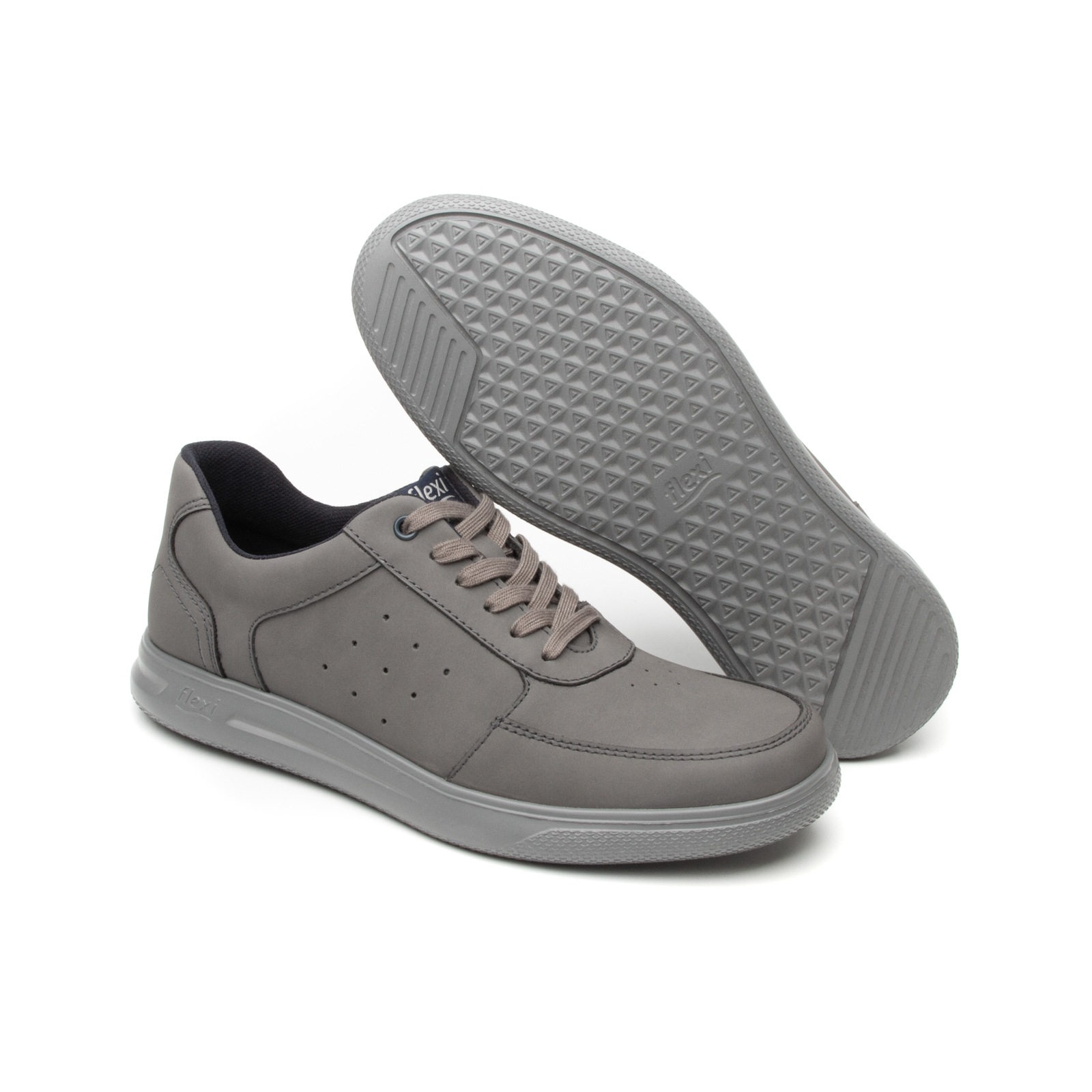 Sneaker Urbano Flexi para Hombre con Suela Extra Ligera Estilo 401209 Gris