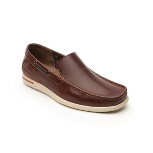 Mocasín Para Playa Flexi Con Detalles Marineros Para Hombre - Estilo 401403 Nogal Mocasín Para Playa Flexi Con Detalles Marineros Para Hombre - Estilo 401403 Nogal