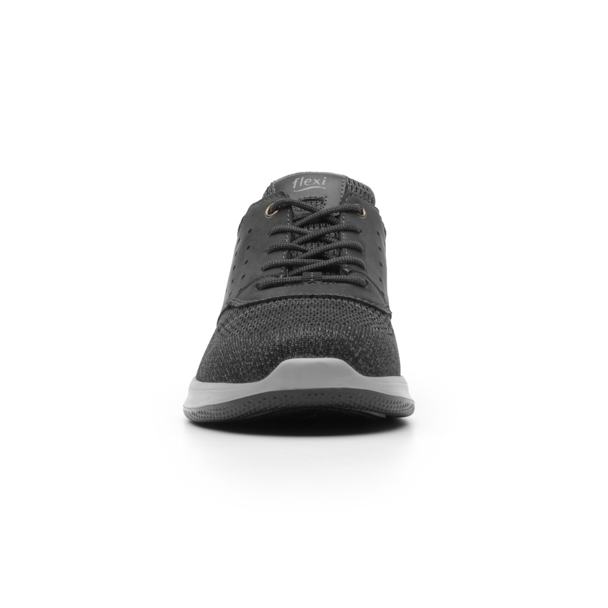Sneaker Urbano Flexi De Material Tejido Para Hombre - Estilo 401502 Negro