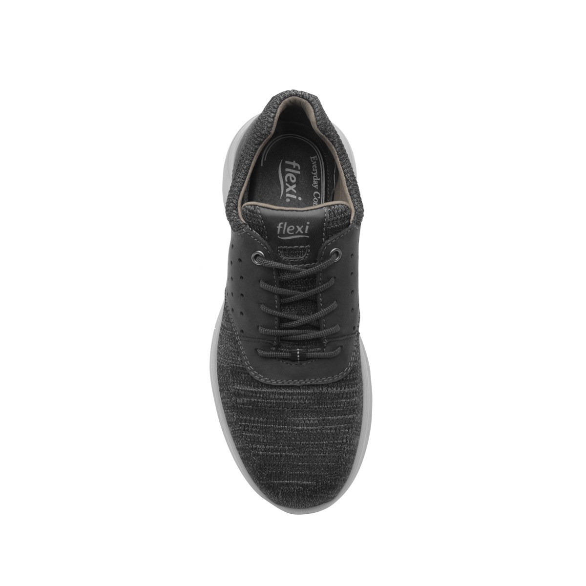 Sneaker Urbano Flexi De Material Tejido Para Hombre - Estilo 401502 Negro