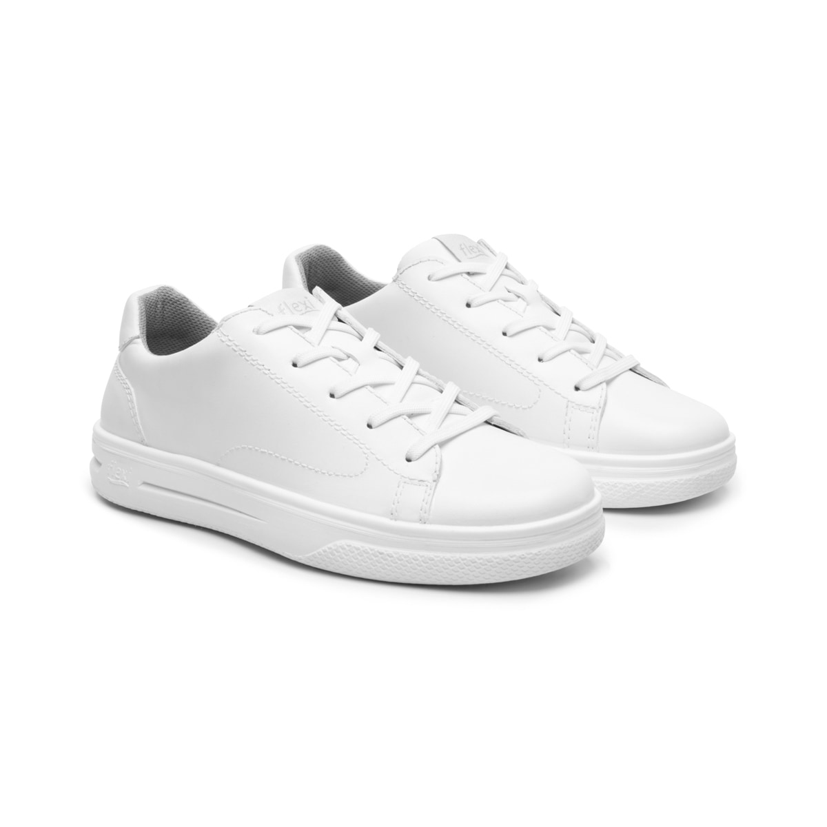 Tenis Escolar Flexi para Niño con Recovery Form Estilo 401911 Blanco