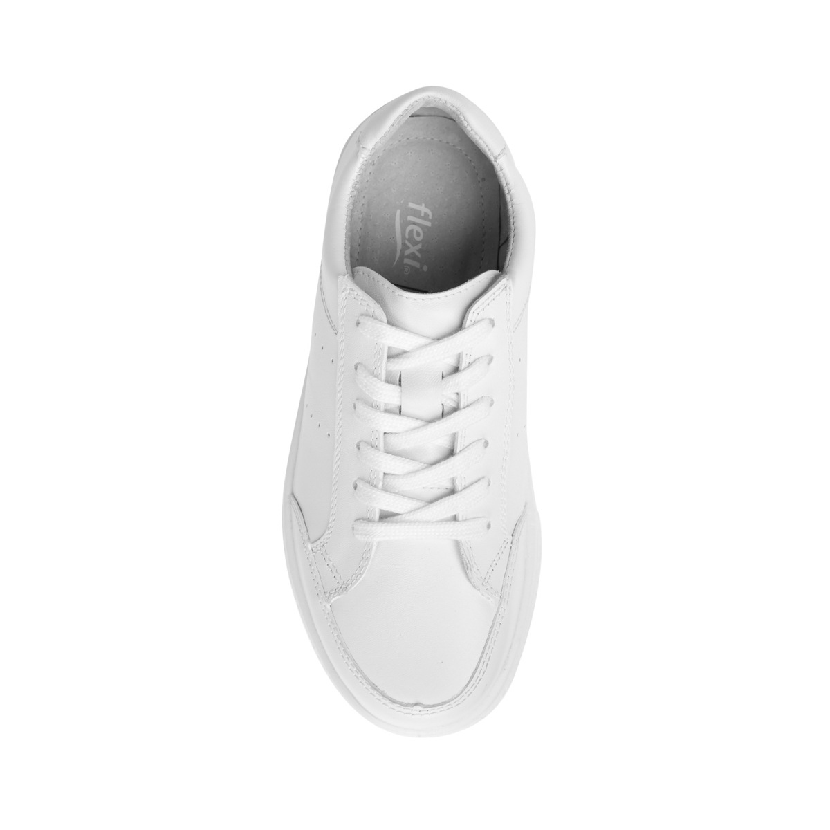 Zapato Casual Escolar Flexi De Estilo Tenis Para Niño - Estilo 402001 Blanco