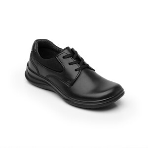 Zapato Escolar Tipo Derby Flexi para Niño con Recovery Form Estilo 402106 Negro