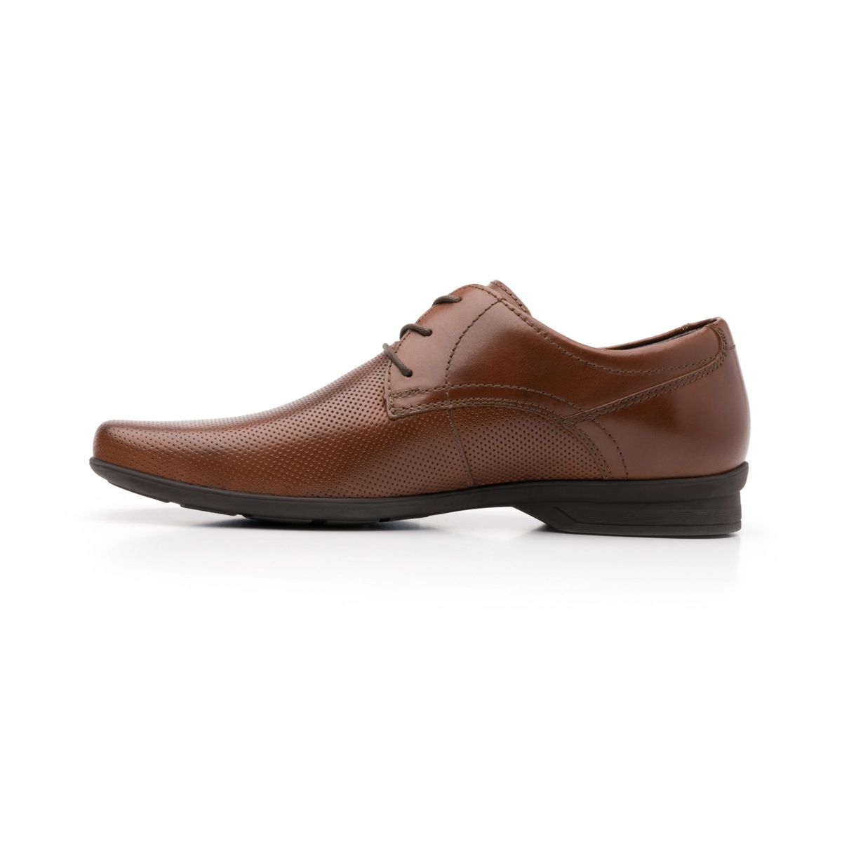 Zapato De Vestir Para Oficina Flexi De Piel Micro Perforada Para Hombre - Estilo 402206 Tan