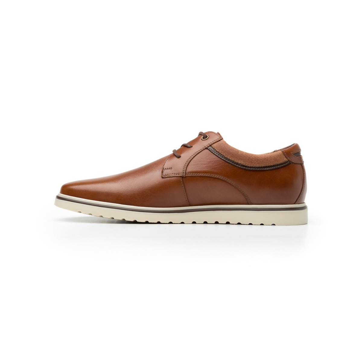 Zapato Casual Urbano Flexi Con Suela Bicolor Para Hombre - Estilo 402301 Tan
