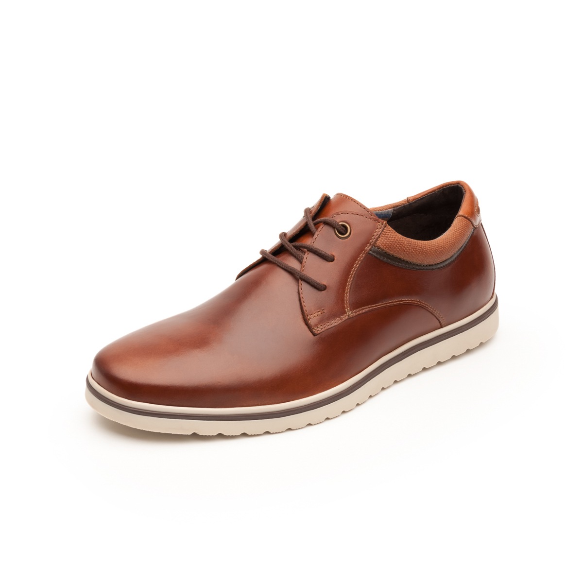 Zapato Casual Urbano Flexi Con Suela Bicolor Para Hombre - Estilo 402301 Tan