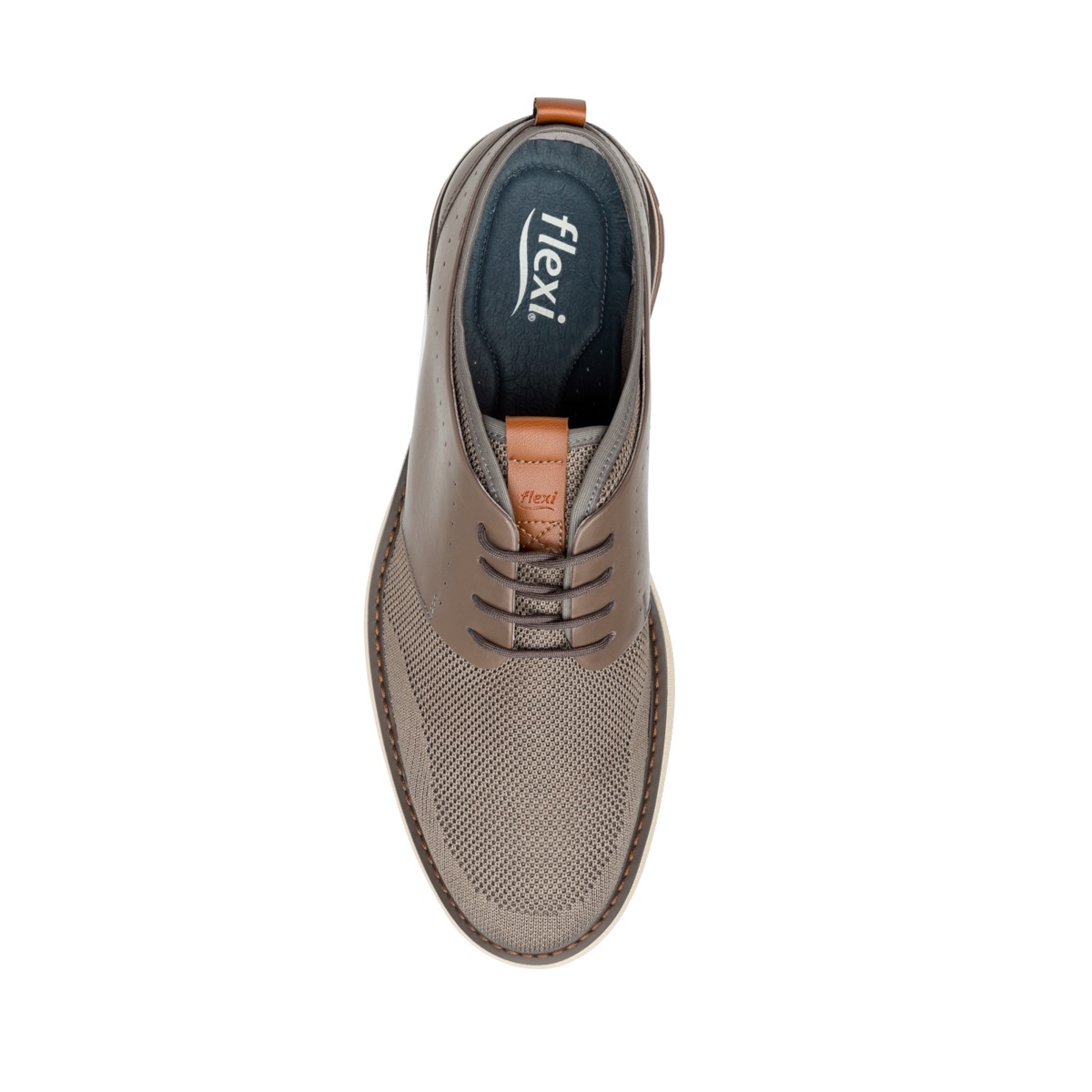 Zapato Casual Urbano Flexi De Tejido Para Hombre - Estilo 402403 Taupe