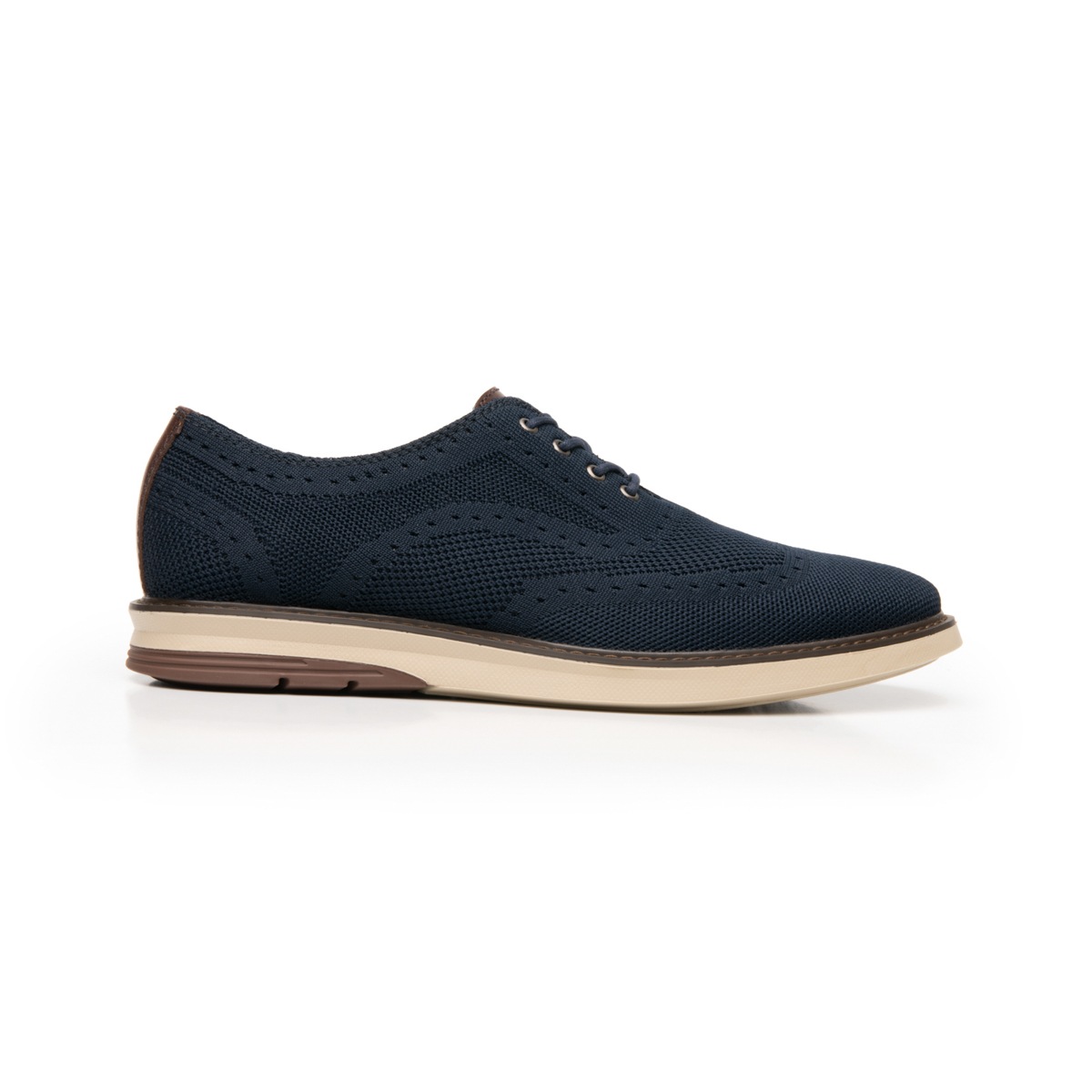 Zapato Oxford Flexi para Hombre con Tejido Estilo 402406 Azul