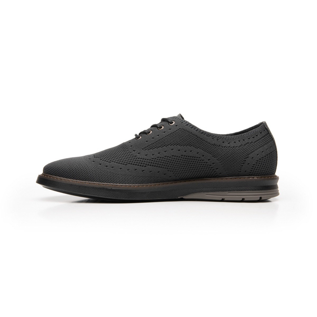 Zapato Oxford Flexi para Hombre con Tejido Estilo 402406 Gris