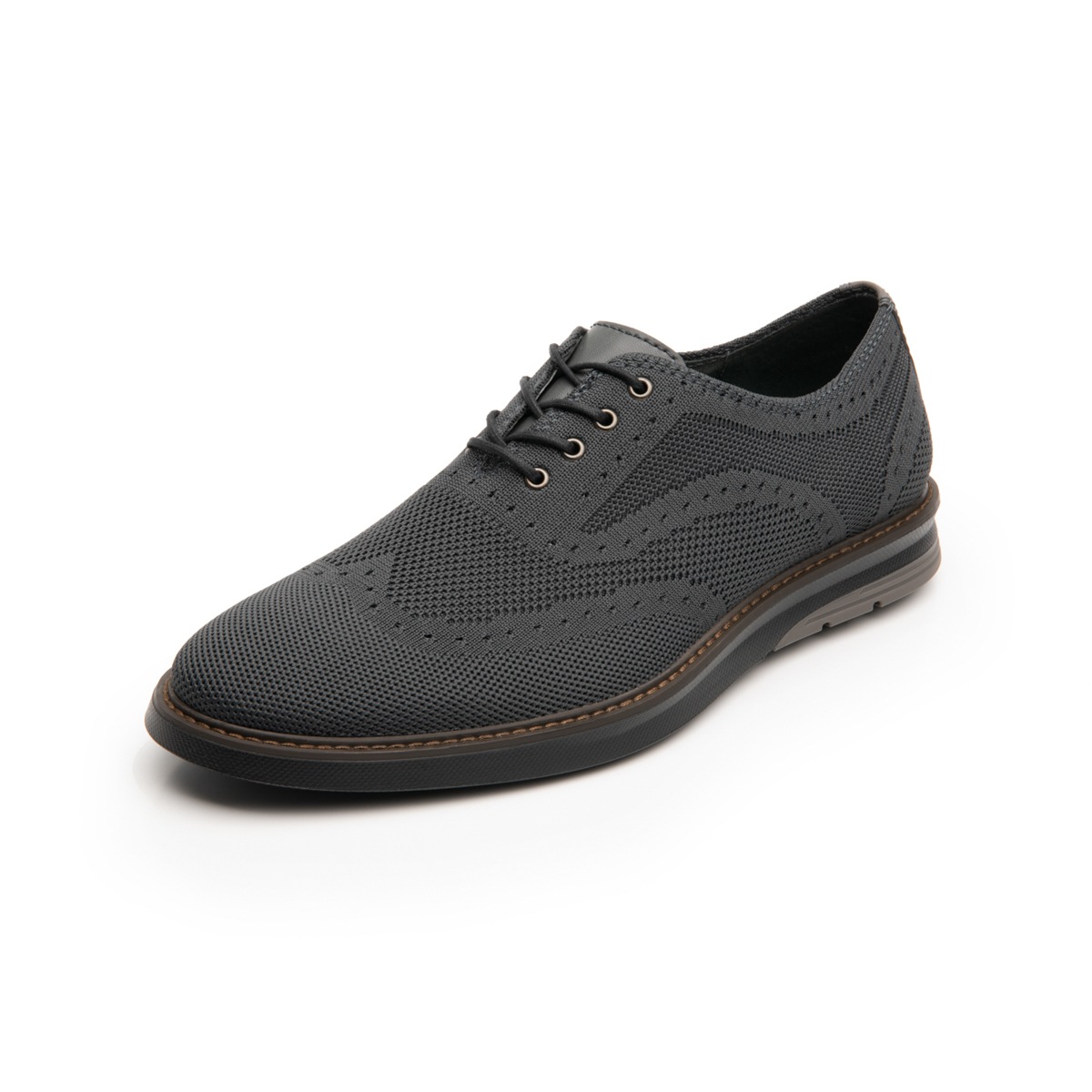 Zapato Oxford Flexi para Hombre con Tejido Estilo 402406 Gris