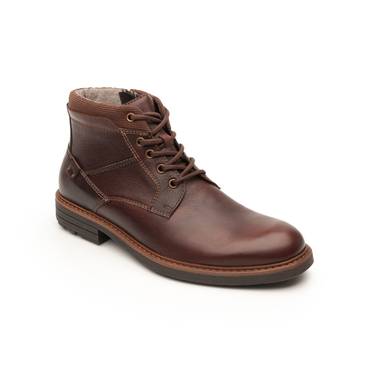 Botín Casual Flexi Con Combinación De Texturas Para Hombre - Estilo 402502 Shedron