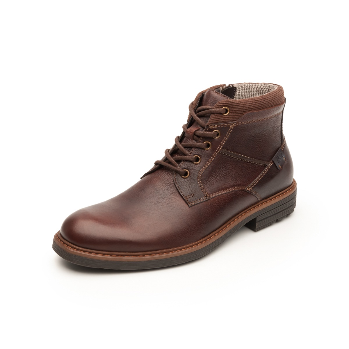 Botín Casual Flexi Con Combinación De Texturas Para Hombre - Estilo 402502 Shedron