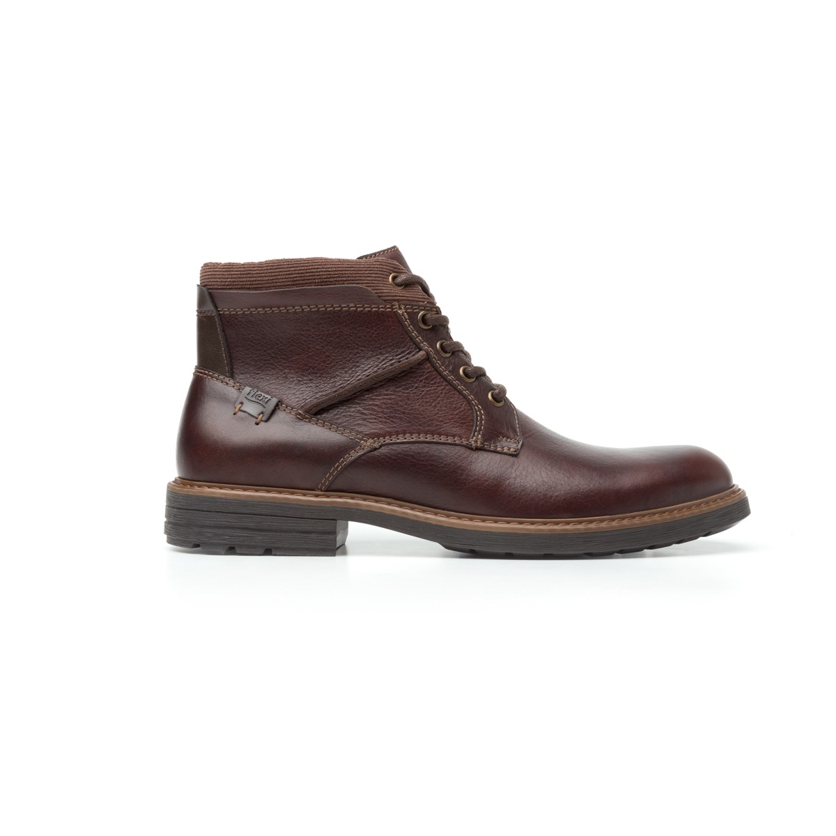 Botín Casual Flexi Con Combinación De Texturas Para Hombre - Estilo 402502 Shedron